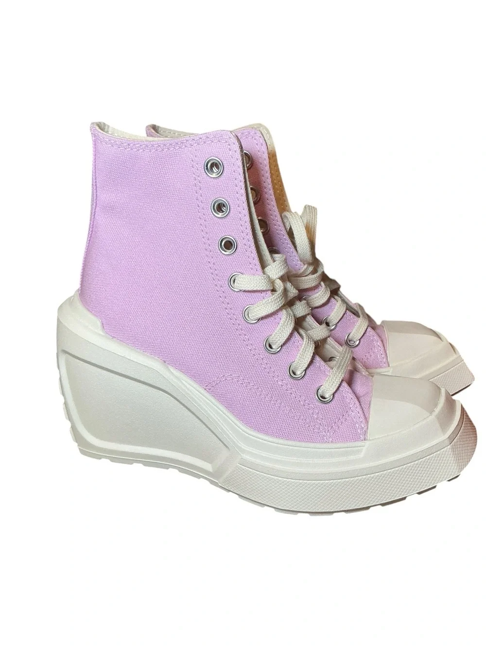 Converse All Star Platform High-Top Sneakers — Pink